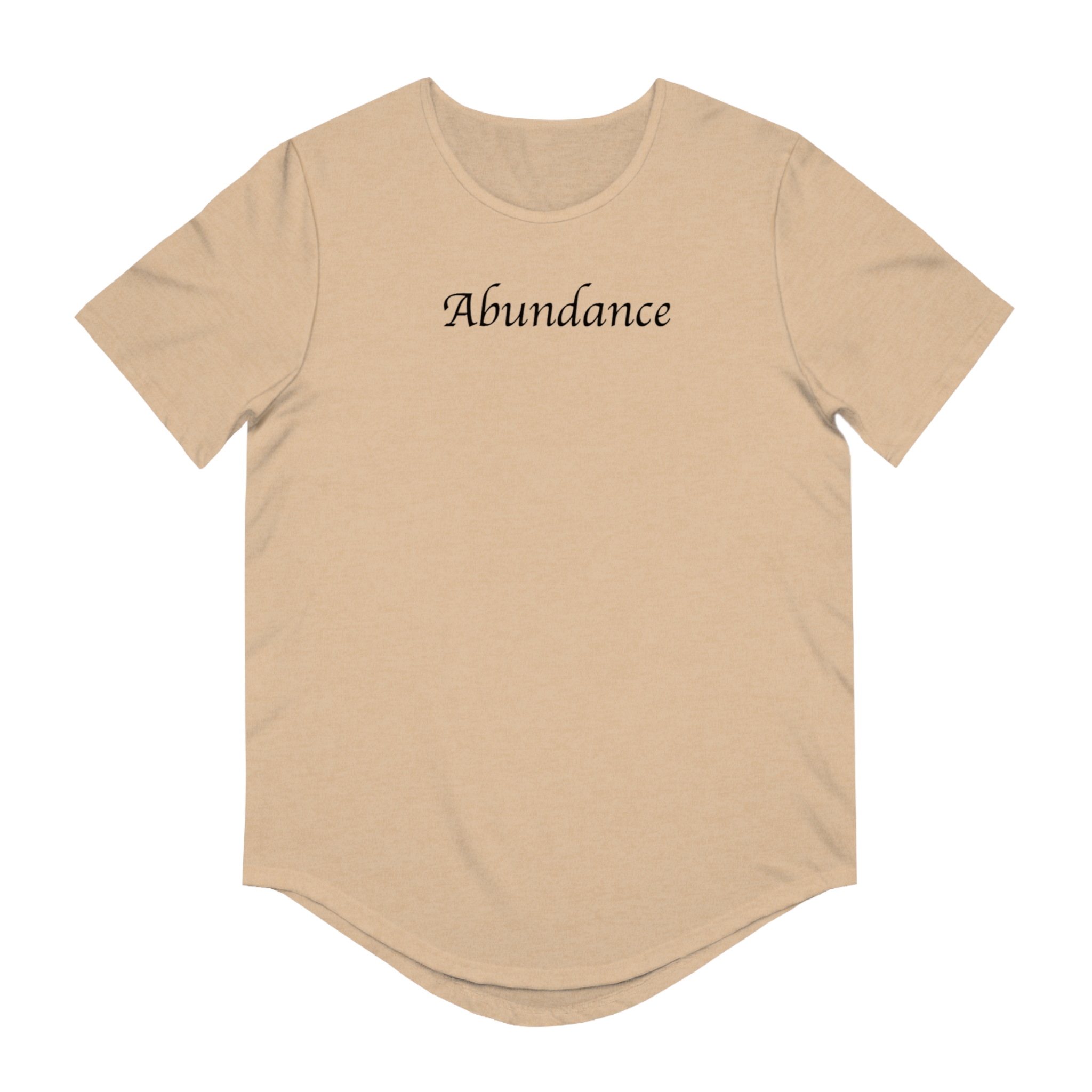 "Abundance"Men's Jersey Curved Hem Tee - Image 5