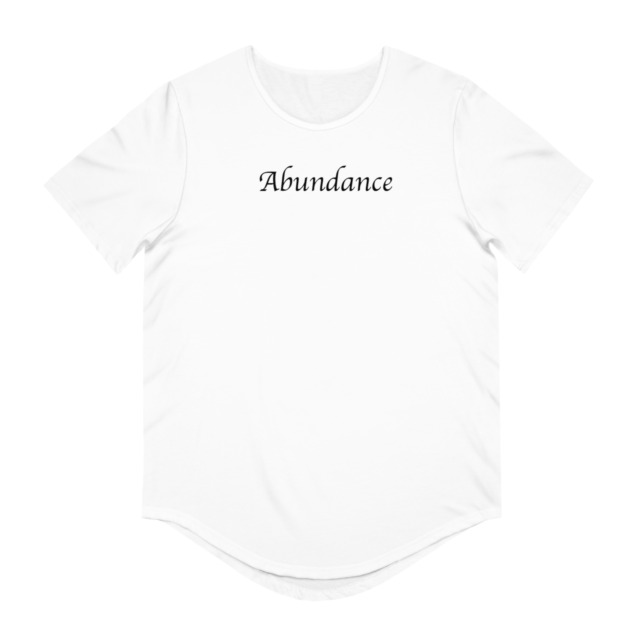 "Abundance"Men's Jersey Curved Hem Tee - Image 2
