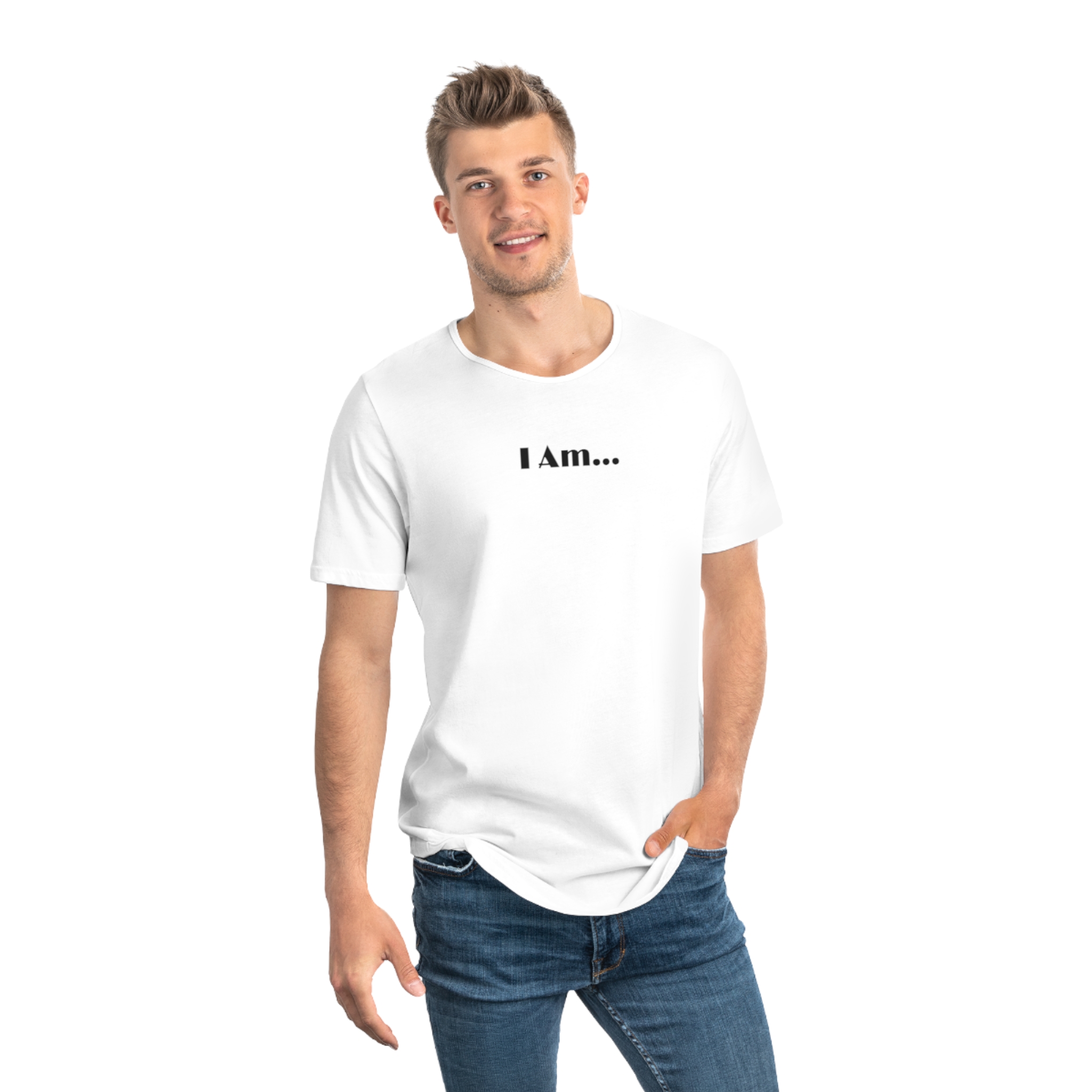 "I Am" Curved Hem Tee
