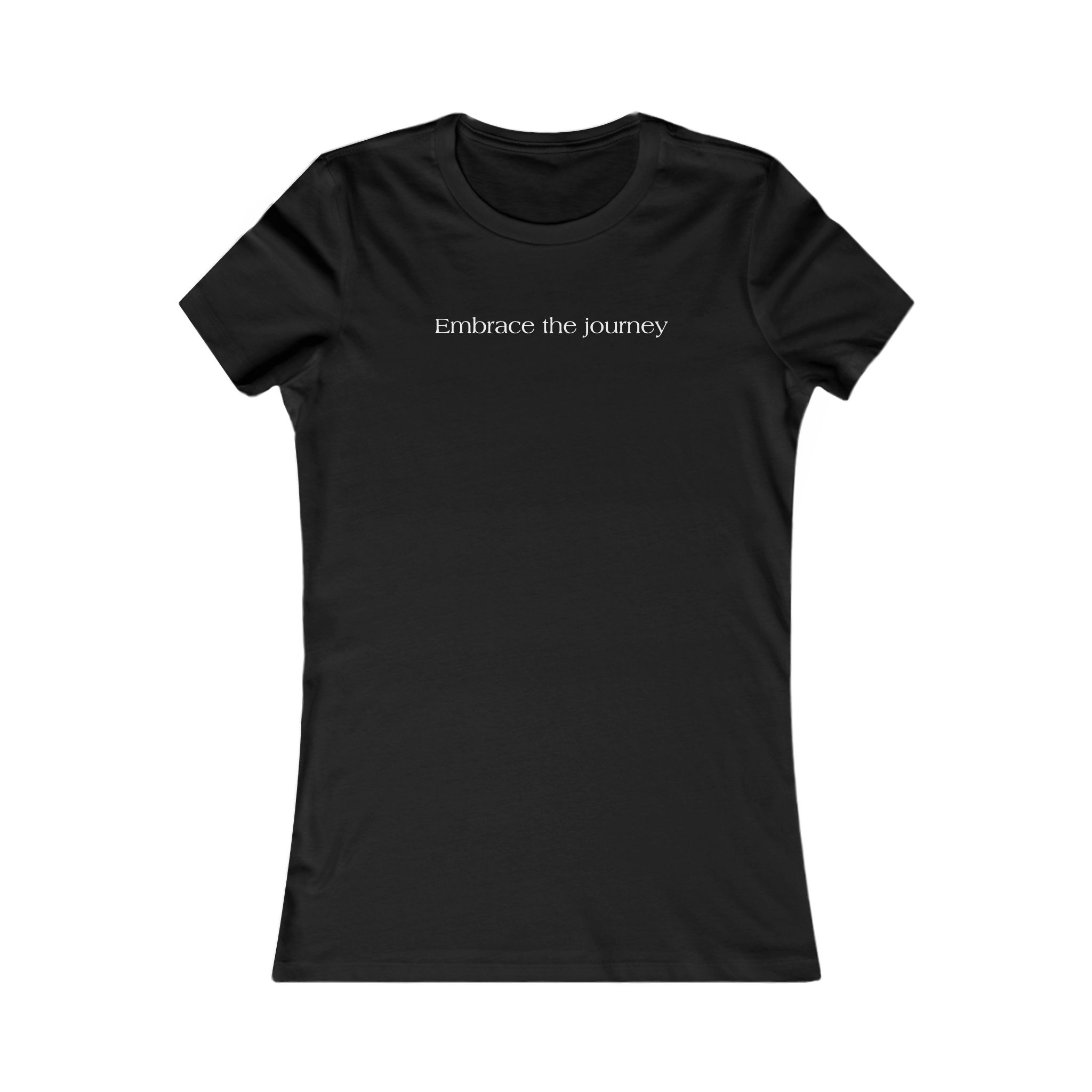 Embrace the Journey Women's Tee – Inspirational Minimalist Graphic Shirt - Image 4