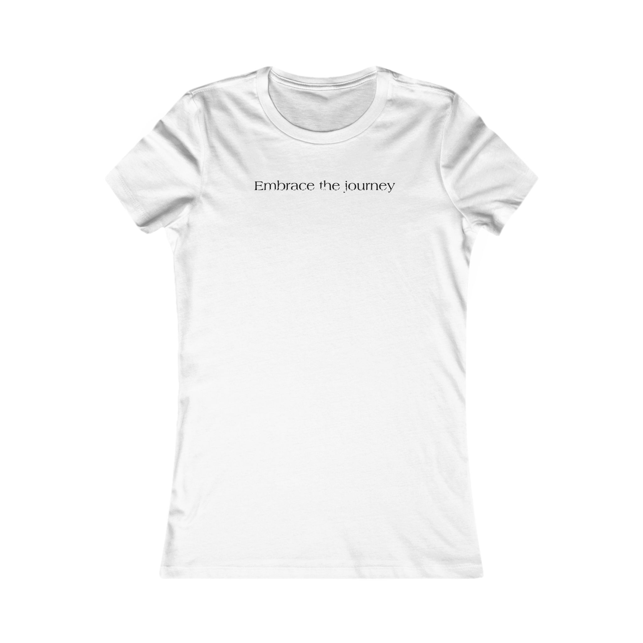 Embrace the Journey Women's Tee – Inspirational Minimalist Graphic Shirt - Image 2